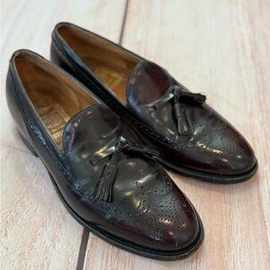 Johnston & Murphy Black Aristocrat Tassel Loafer Men's Size 10 Dress Shoes